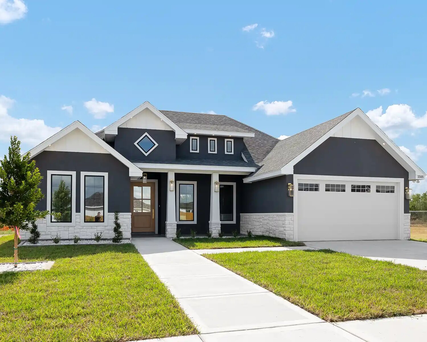 Completed M Construction custom home, delivered and ready for handoff